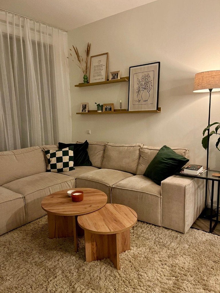 Salontafels rond kleur eikenhout, Huis en Inrichting, Tafels | Salontafels, Ophalen, 50 tot 100 cm, 50 tot 100 cm, Zo goed als nieuw