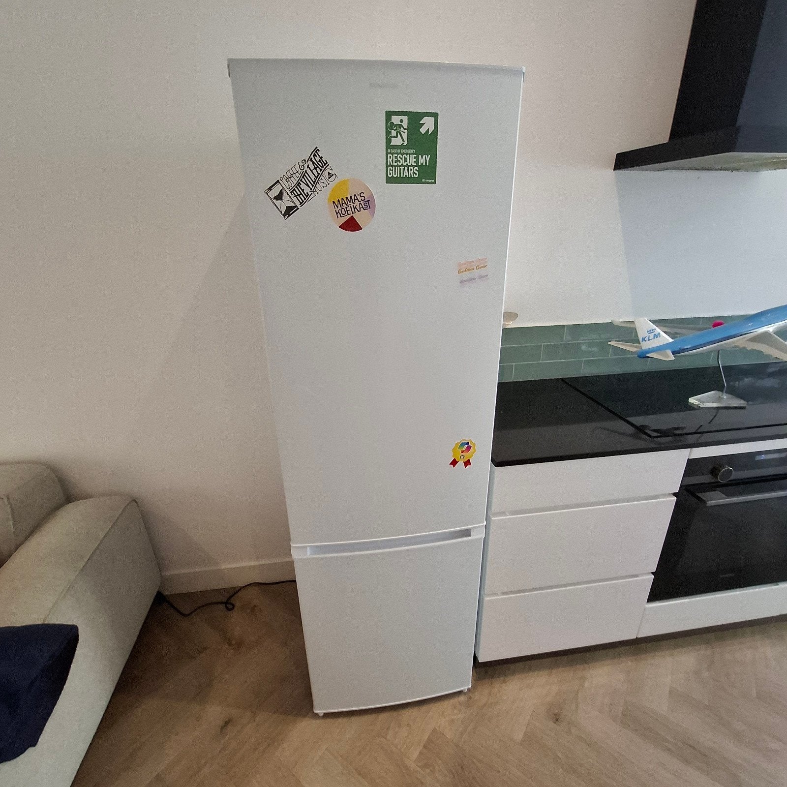 Inventum Koel-vriescombinatie met 3 vrieslades, Ophalen, 150 tot 200 liter, Met aparte vriezer, 160 cm of meer