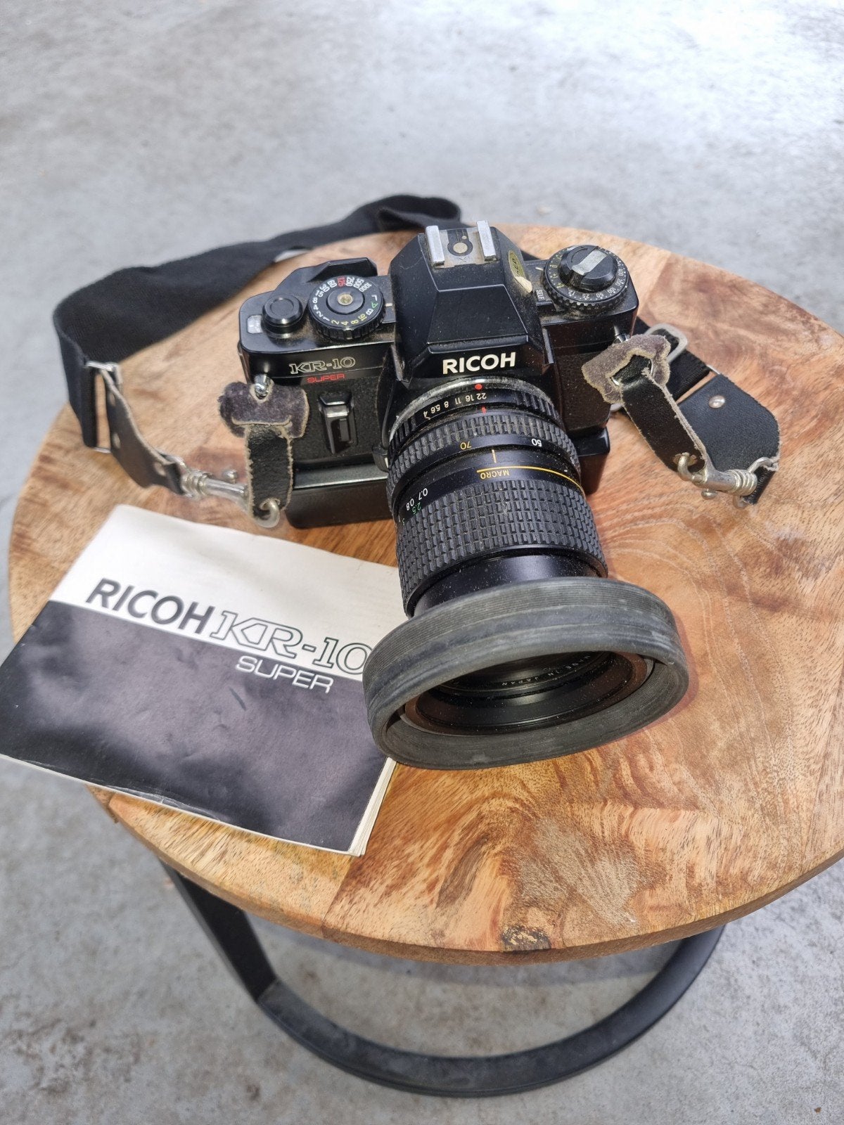 Pentax KM Spiegelreflexcamera met Ricoh KR-10 Super, Ophalen of Verzenden, Gebruikt, Spiegelreflex, Pentax