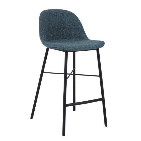 Nieuwe barkrukken, kleur blauw - 2 stuks, Huis en Inrichting, Barkrukken, Met voetsteun, 60 tot 90 cm, Nieuw, Ophalen of Verzenden