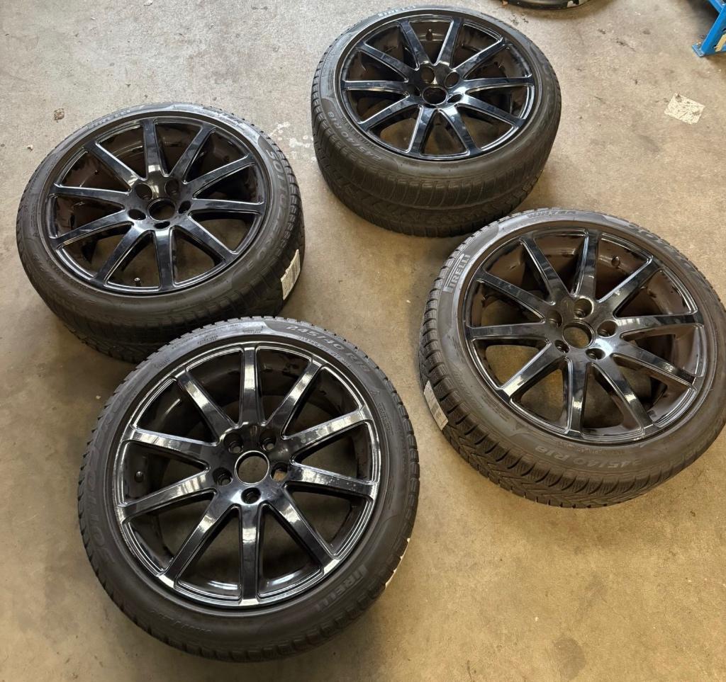 4 stuks Audi TT velgen 18 inch met zwart poedercoat, Auto-onderdelen, Banden en Velgen, Ophalen, 18 inch, Overige, Gebruikt