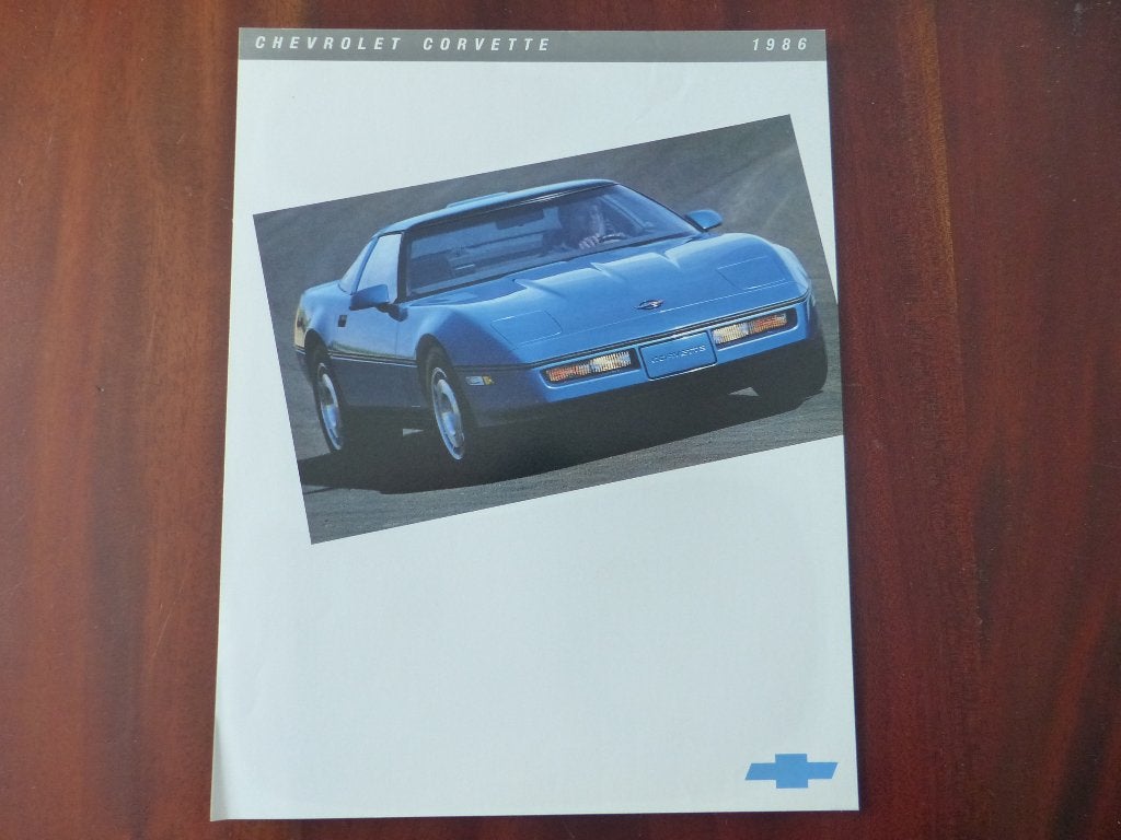 Chevrolet Corvette 1986 leaflet  USA, Verzenden, Zo goed als nieuw, Chevrolet