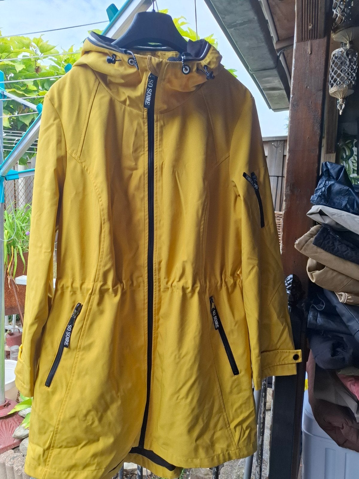 Gele jas So Soire, maat 44 (L), veel te groot gekocht, Kleding | Dames, Jassen | Zomer, So Soire, Geel, Maat 42/44 (L), Ophalen of Verzenden