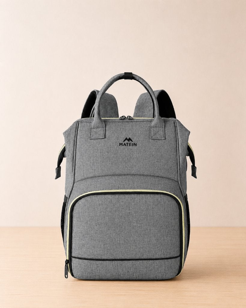 Geïsoleerde Lunch Rugzak met USB Laptop Backpack Grijs, Sieraden, Tassen en Uiterlijk, Tassen | Rugtassen, Overige merken, 25 tot 40 cm