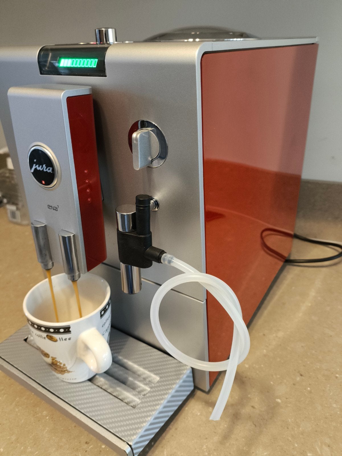 Jura Ena 7 nieuwstaat refurbished, Ophalen of Verzenden, Zo goed als nieuw, Koffiemachine