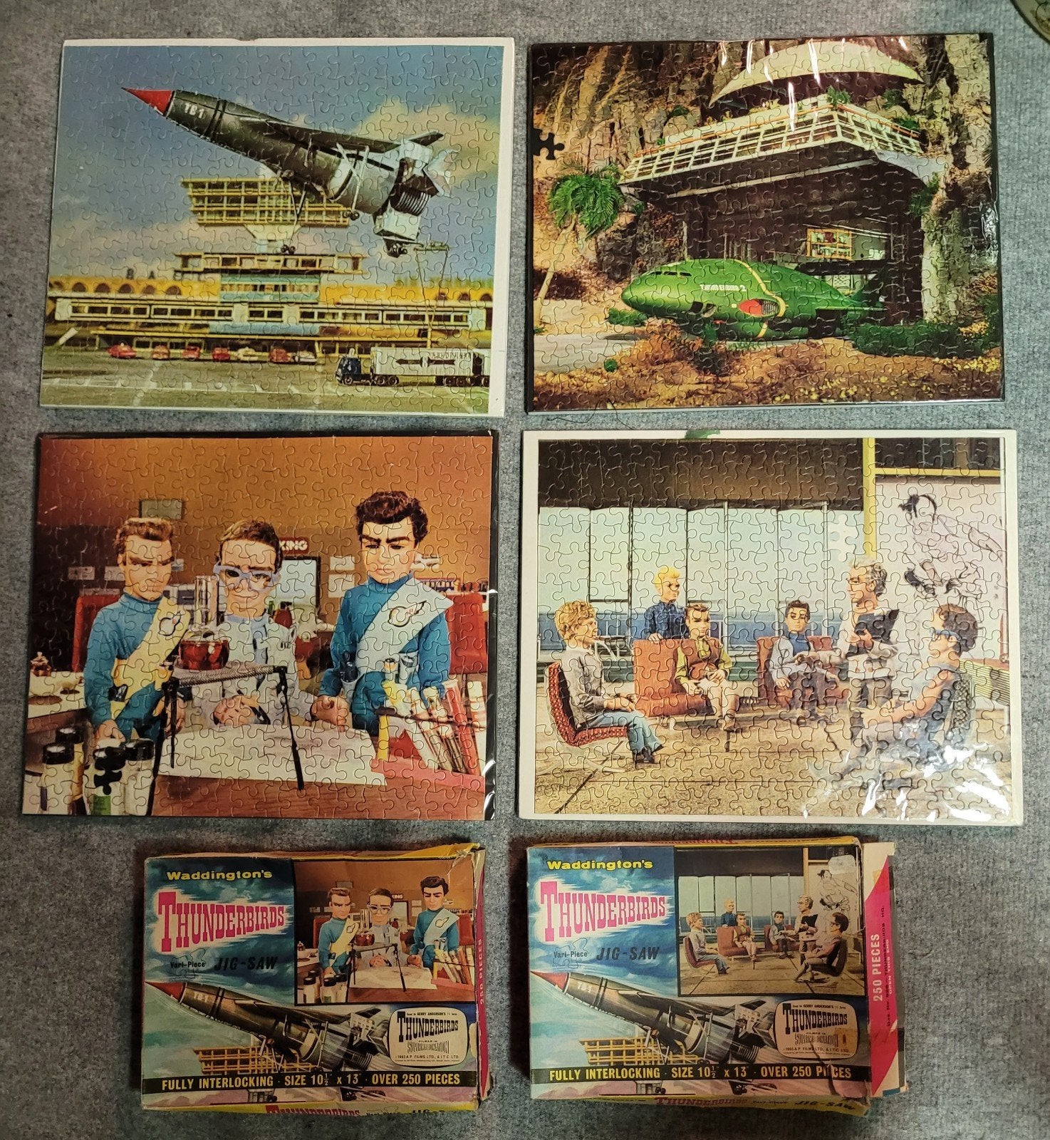 Thunderbirds puzzels 1965 Waddington's, Ophalen of Verzenden, Gebruikt, Overige typen