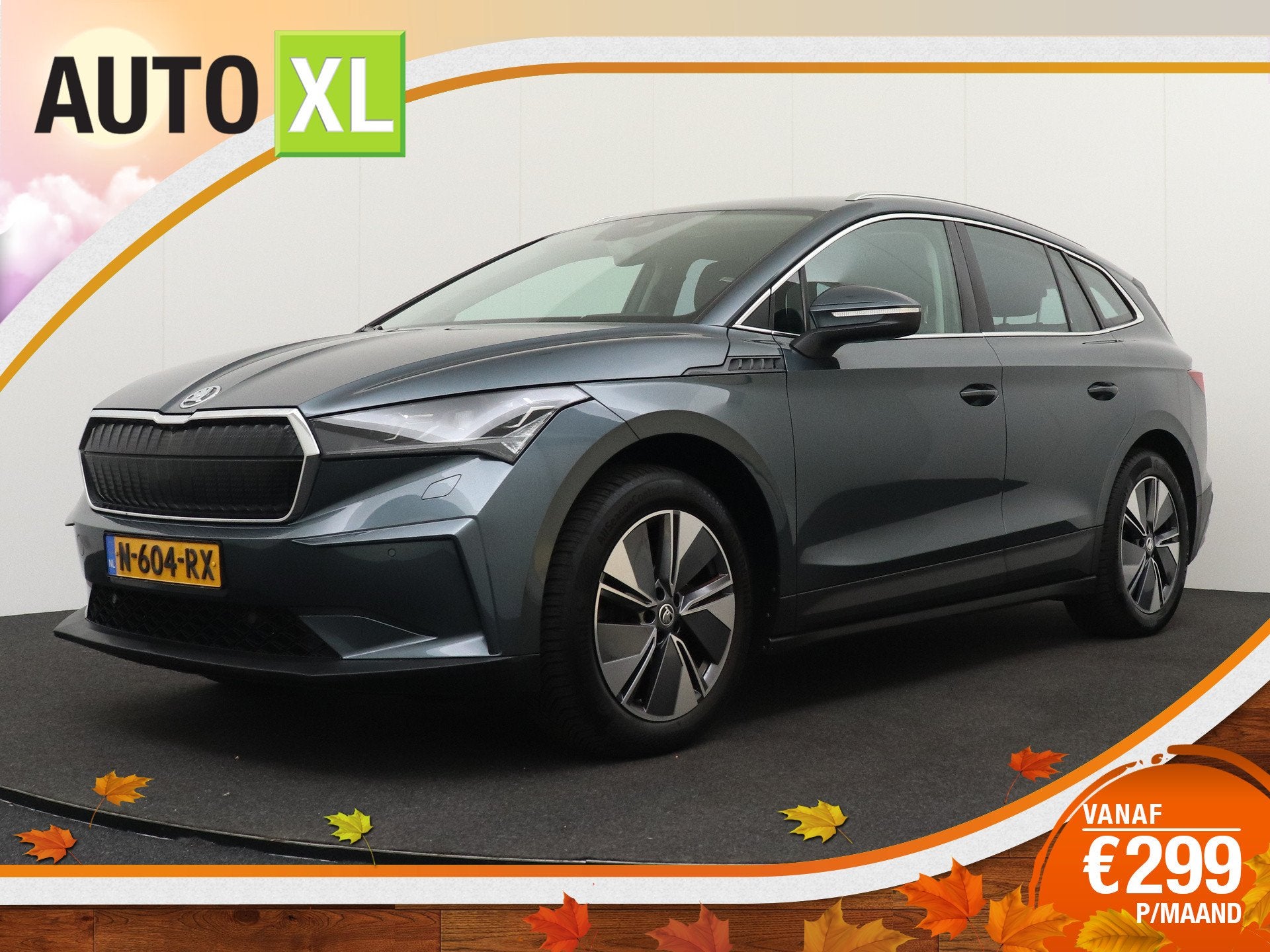 Skoda Enyaq iV Sport 80 (91%SOH) H-Leder Sportstoel Camera M, Dealer onderhouden, Achterwielaandrijving, Gebruikt, 80 kWh