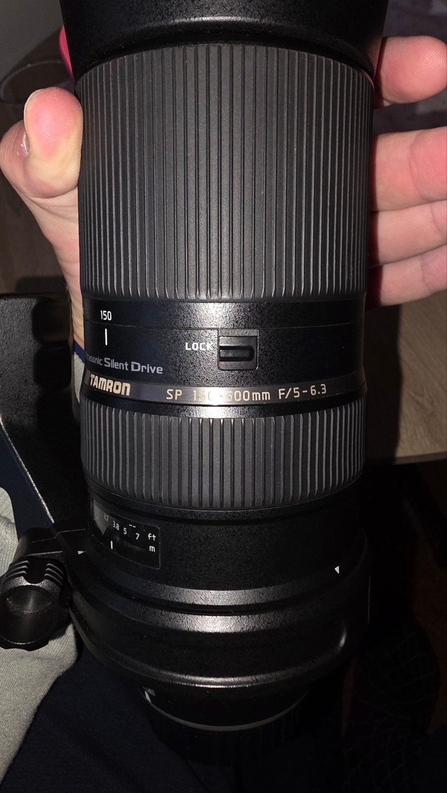 Tamron SP 150-600mm F/5-6.3 Di VC USD  voor Nikon FX, Ophalen, Zonnekap, Telelens, Zo goed als nieuw