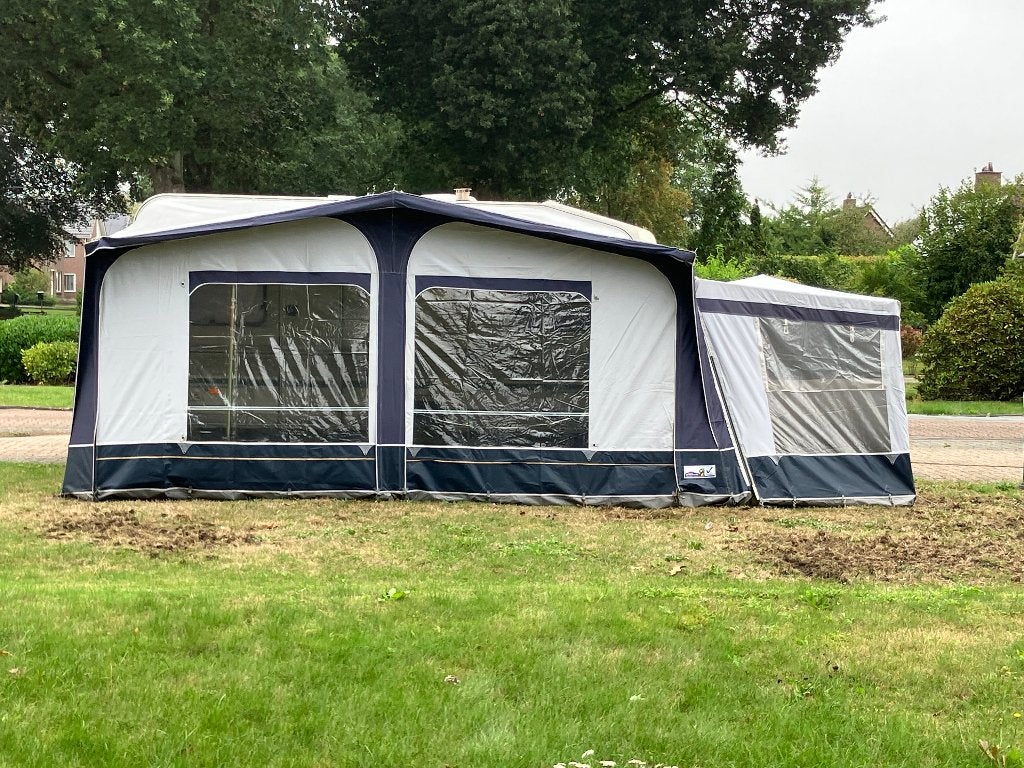Zeer nette Voortent,  inclusief Aanbouw., Caravans en Kamperen, Voortenten en Luifels, Ophalen of Verzenden, Zo goed als nieuw