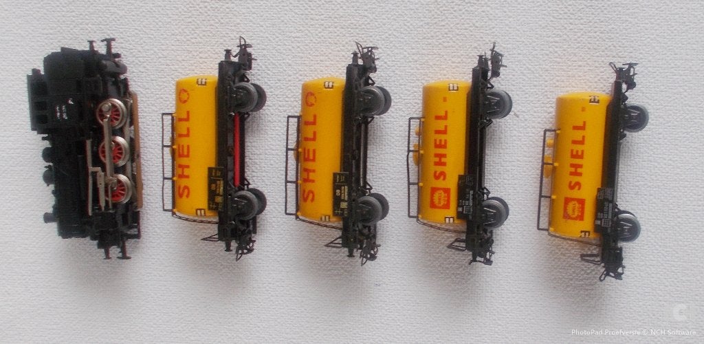 Märklin Stoomlocomotief met Shell Tankwagons, Wisselstroom, Ophalen of Verzenden, Analoog, Märklin