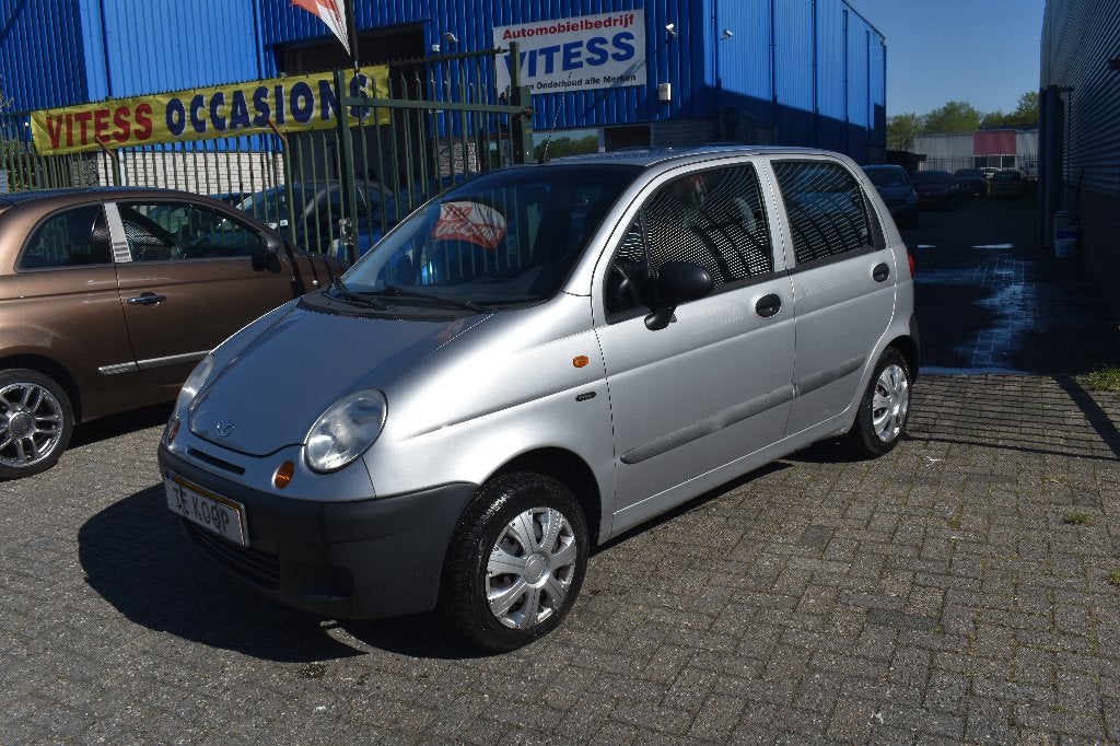 Daewoo Matiz 0.8 2004 Grijs  NIEUWE APK, Voorwielaandrijving, Matiz, Origineel Nederlands, Bedrijf
