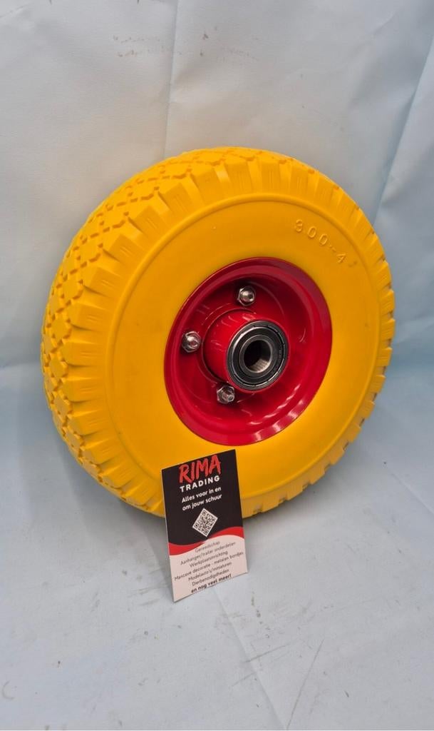 Steekwagenwiel Anti-lek 3.00-4,2PR met kunststof velg 2608, ., Nieuw, Ophalen of Verzenden, .