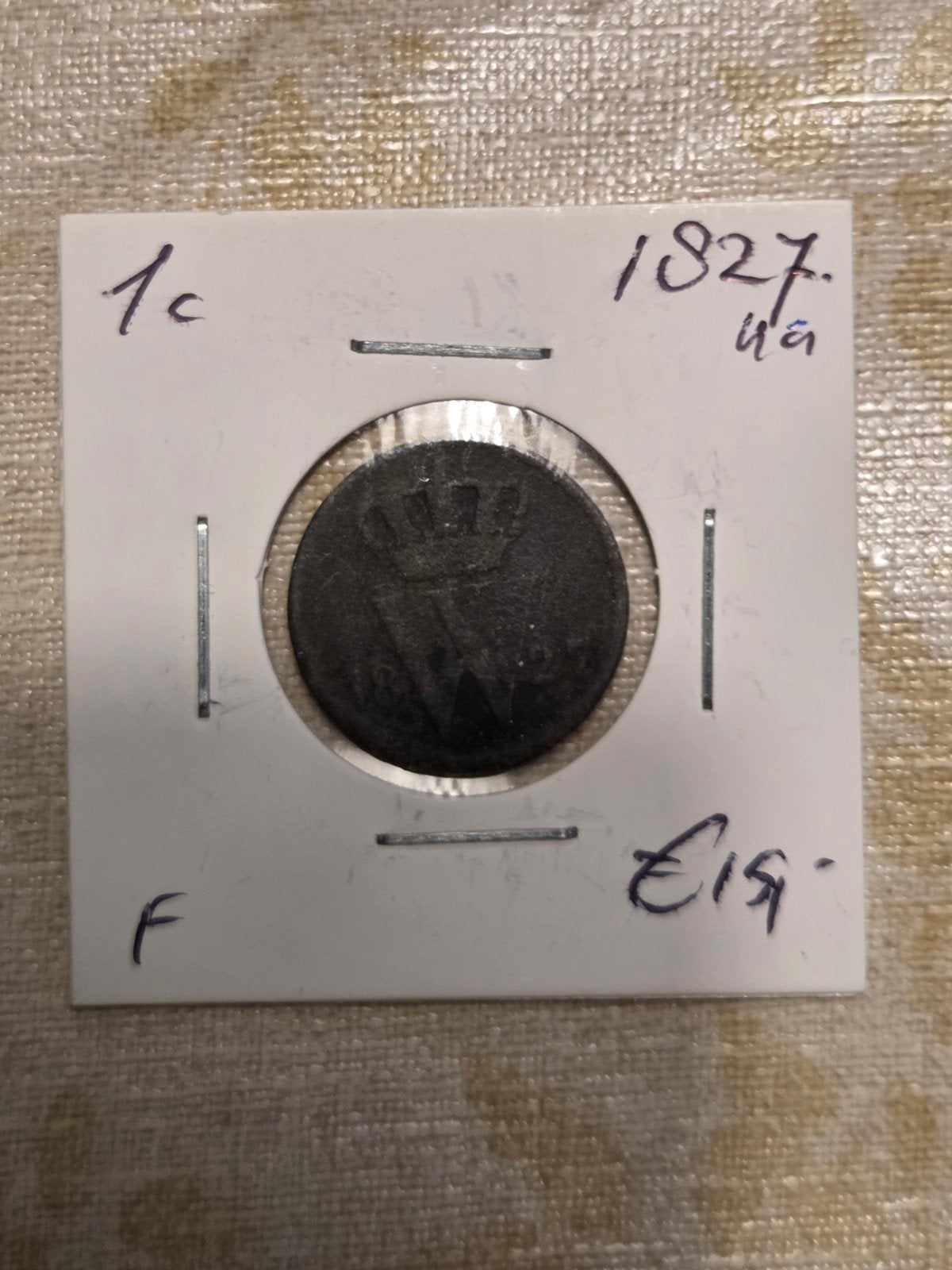 1 cent munt Koning Wil7lem I 1827, Ophalen of Verzenden, Koning Willem I, 1 cent, Losse munt