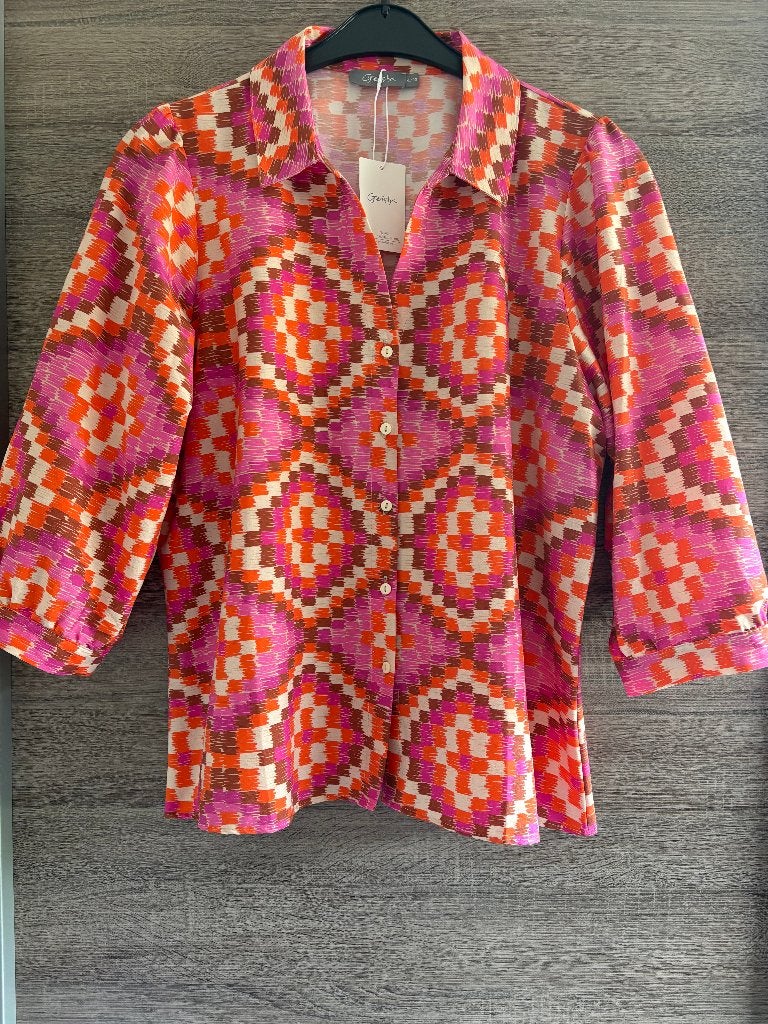 Blouse Geisha, maat XL (maat 42), Kleding | Dames, Geisha, Meerkleurig, Maat 42/44 (L), Nieuw