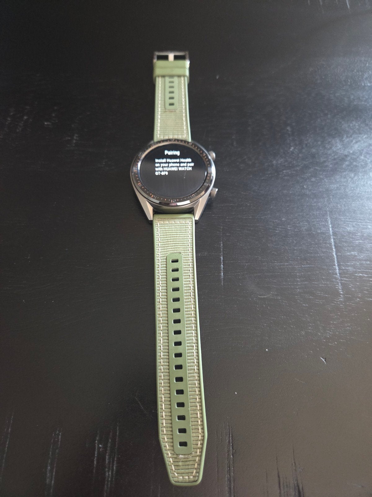 Huawei Watch GT (FTN-B19) met siliconen bandje, Sieraden, Tassen en Uiterlijk, Smartwatches, Gebruikt, Hartslag, Ophalen of Verzenden