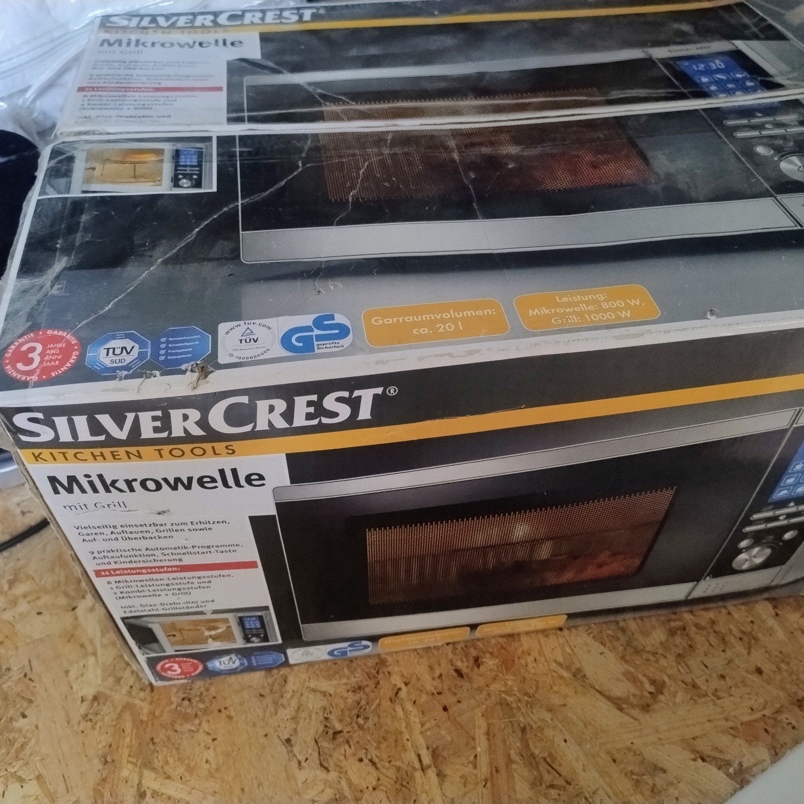 SilverCrest Mikrowelle met Grill - Nieuw in doos, Witgoed en Apparatuur, Magnetrons, Ophalen of Verzenden, Magnetron, Vrijstaand