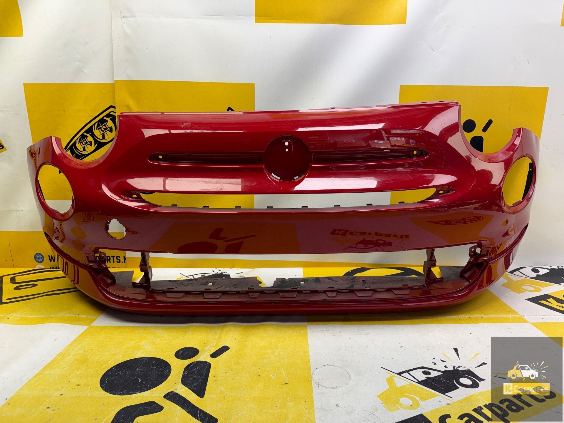 Voorbumper Fiat 500 ORIGINEEL Bumper 735426888, Gebruikt, Voor, Stellantis Europe S.p.A., Ophalen of Verzenden