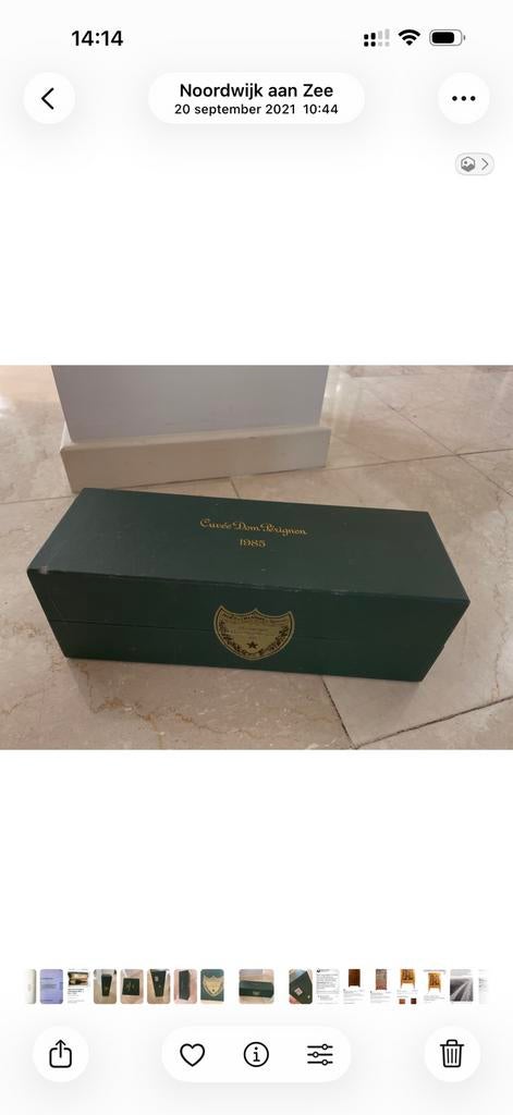 Dom perignon 1985 in sealed box, Ophalen of Verzenden, Zo goed als nieuw, Frankrijk, Champagne