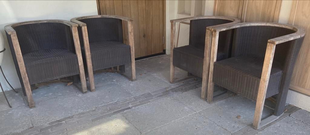 Tuinstoelen 4 stuks, Ophalen, Gebruikt, Overige materialen