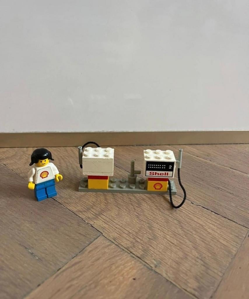 Lego legoland 6610 shell petrol pumps benzinepomp vintage, Ophalen of Verzenden, Gebruikt, Complete set, Lego