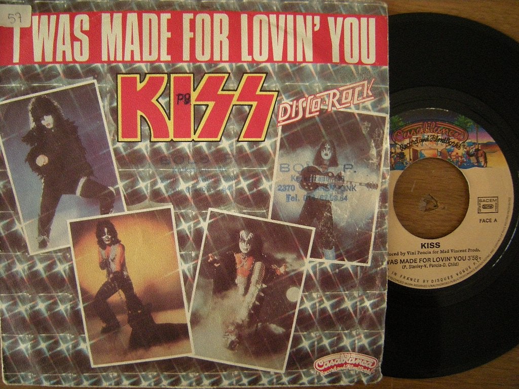 Kiss (I Was Made For Lovin' You), Cd's en Dvd's, Gebruikt, 7 inch, Ophalen of Verzenden, Rock en Metal