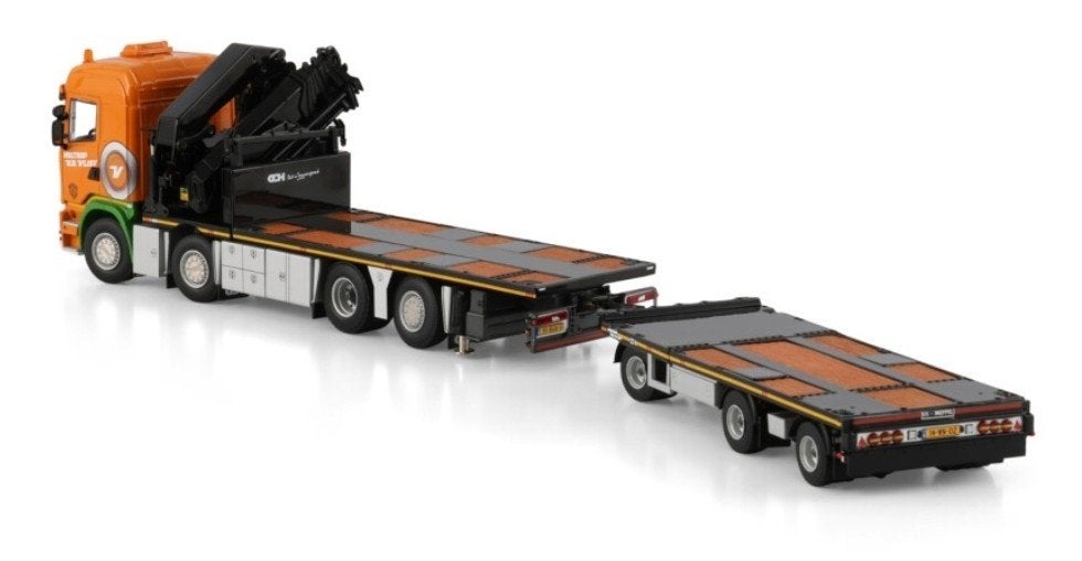 WSI SCANIA BAKWAGEN + PK 92002 SH + VLAKKE TRAILER +, Wsi, ., Nieuw, Ophalen of Verzenden