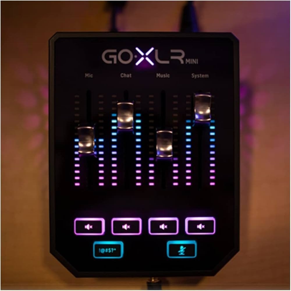 TC Helicon GoXLR Mini Audio Mixer voor Streamers, Ophalen of Verzenden, Zo goed als nieuw, Minder dan 5 kanalen, Microfooningang
