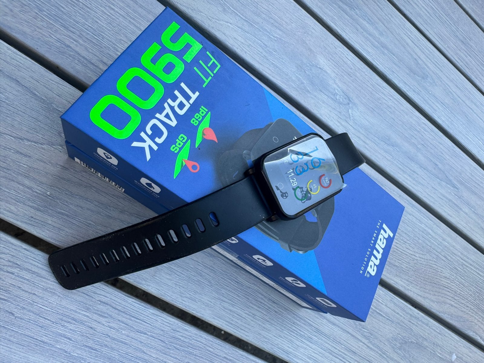 Hama Fit Track 5900 Smartwatch - Zo goed als nieuw, Zwart, IOS, Ophalen of Verzenden, Zo goed als nieuw
