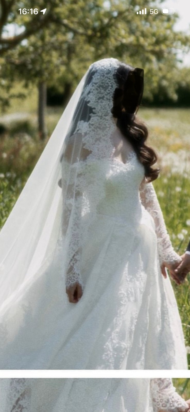 Tuba Couture trouwjurk van kant + kanten sluier | Maat XS |, Ophalen of Verzenden, Zo goed als nieuw, Wit, Trouwjurk
