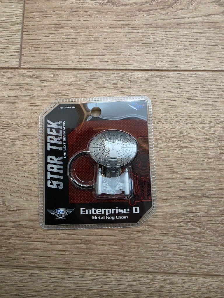 Star Trek sleutelhanger Enterprise D, Verzenden, Nieuw, Tv, Gebruiksvoorwerp