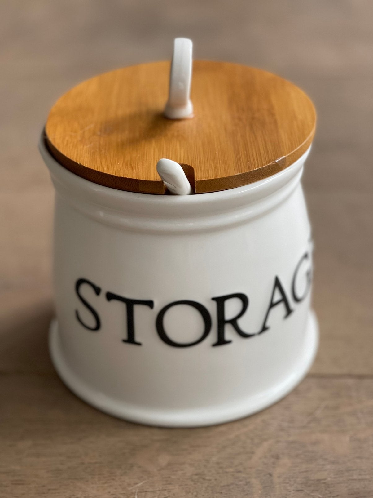 Rivièra Maison storage pot met lepel, Ophalen of Verzenden, Zo goed als nieuw