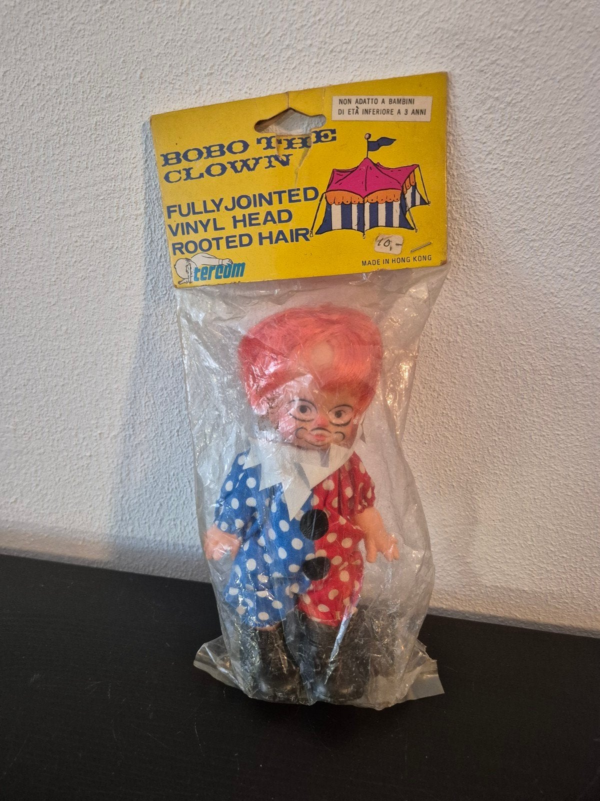 Vintage Bobo the Clown pop - Nieuw in verpakking, Ophalen of Verzenden, Nieuw, Pop