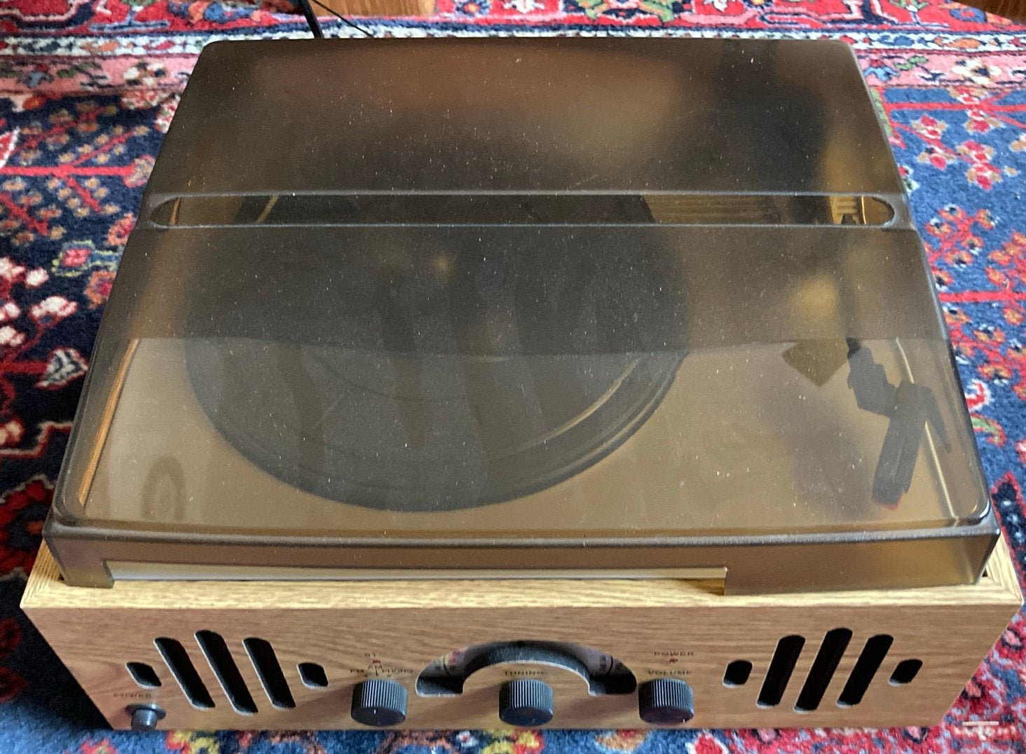 pickup pick up draaitafel draai tafel fm am radio tuner, Ophalen of Verzenden, Zo goed als nieuw, Platenspeler, Overige merken