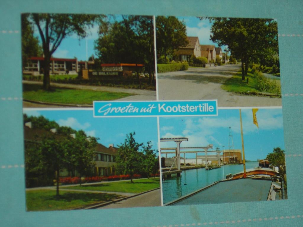 9) Kleuren ansichtkaart Groeten uit Kootstertille Friesland, Ophalen of Verzenden, 1980 tot heden, Gelopen, Friesland