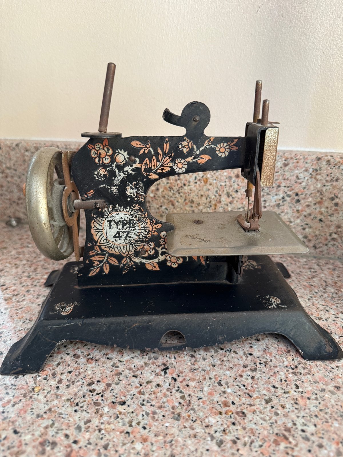 Antieke Schürhoff Kindernaaimachine Type 47, Ophalen of Verzenden