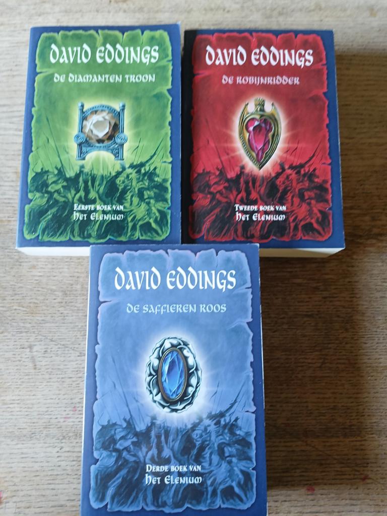 David Eddings - Het Elenium Trilogie (3 boeken), Boeken, Ophalen of Verzenden, Gelezen, David Eddings