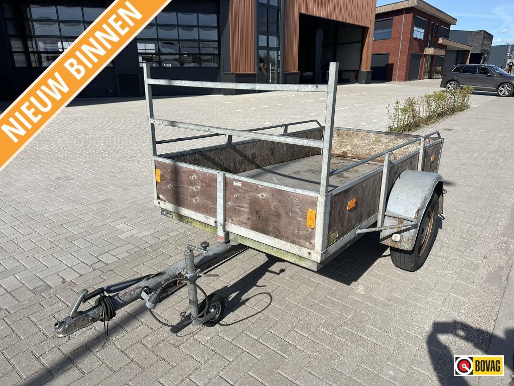 Solide enkelasser bakwagen 1.000kg 251x130cm 495,00 geen btw, Gebruikt