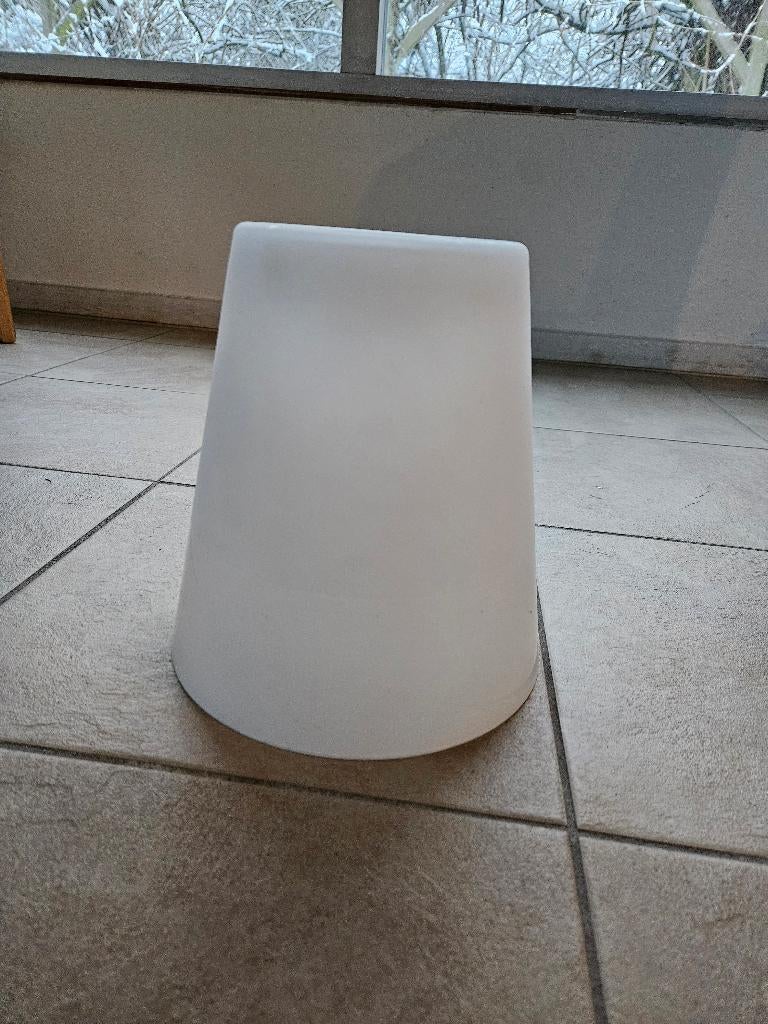 cilindervormige glazen Ikea Lampenkap gloednieuw, Huis en Inrichting, Lampen | Lampenkappen, Wit, Nieuw, Ophalen of Verzenden