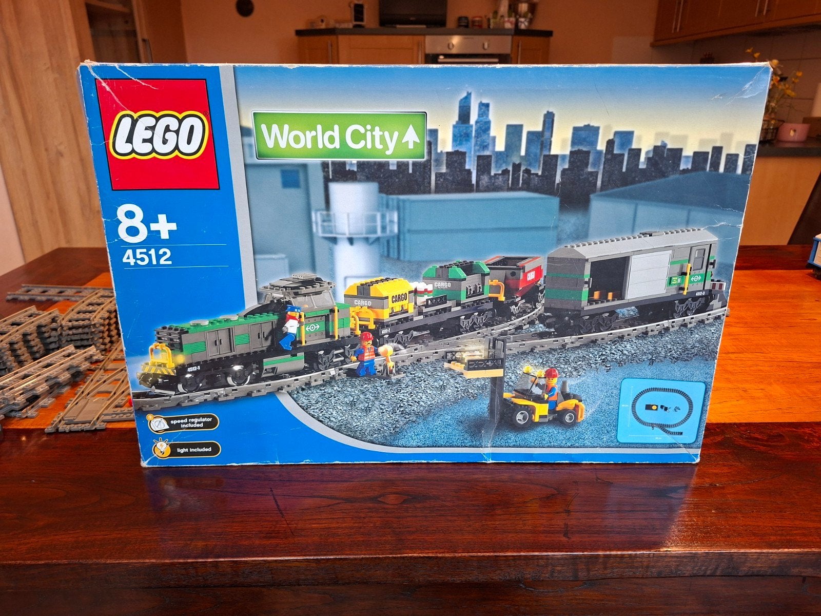 LEGO TREIN 4512 GOEDERENTREIN 9VOLT OVER COMPLEET, Overige thema's, Lego, Nieuw, Ophalen of Verzenden