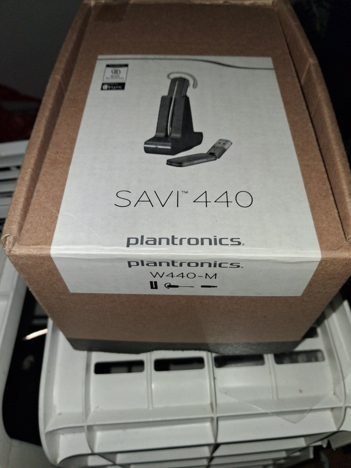 Plantronics SAVI W440-M Headset - Nieuwstaat, Telecommunicatie, Ophalen of Verzenden, Zo goed als nieuw
