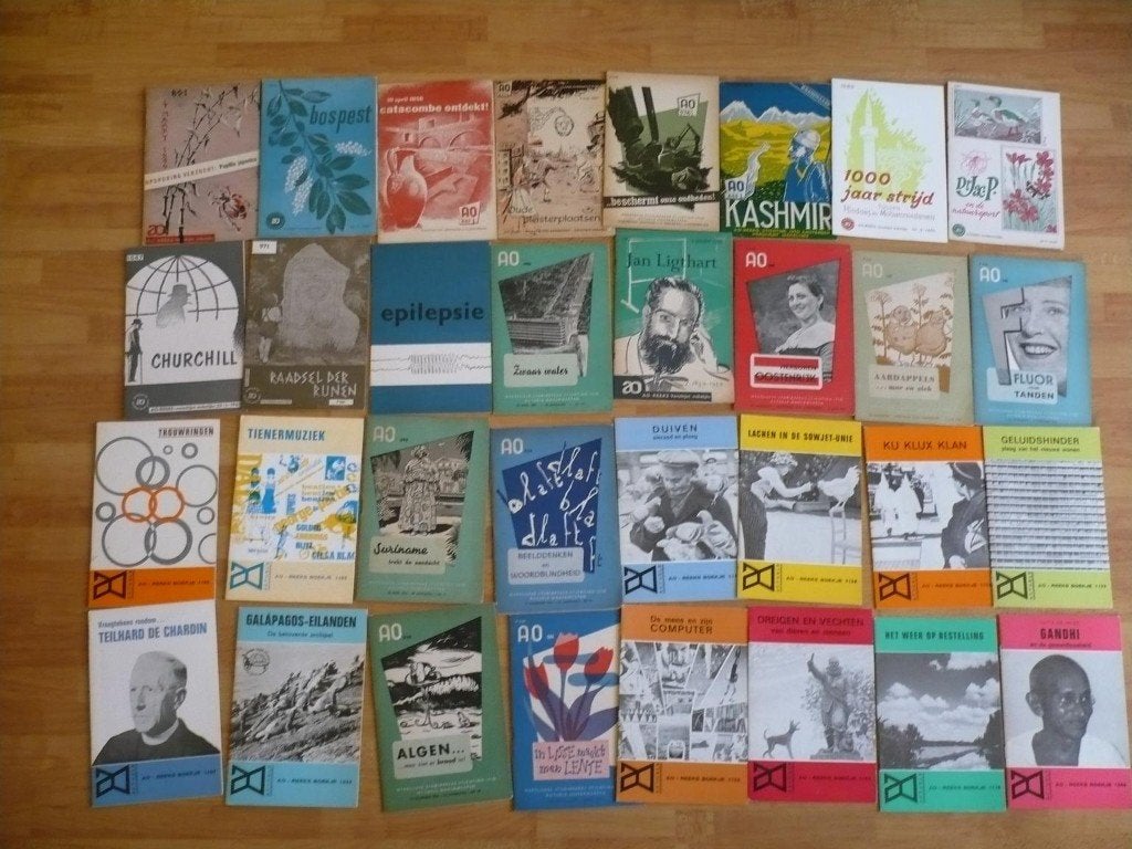 ongeveer 70 A&O boekjes  allerlei onderwerpen en personen, Boeken, Europa, Ophalen of Verzenden, 20e eeuw of later, Gelezen