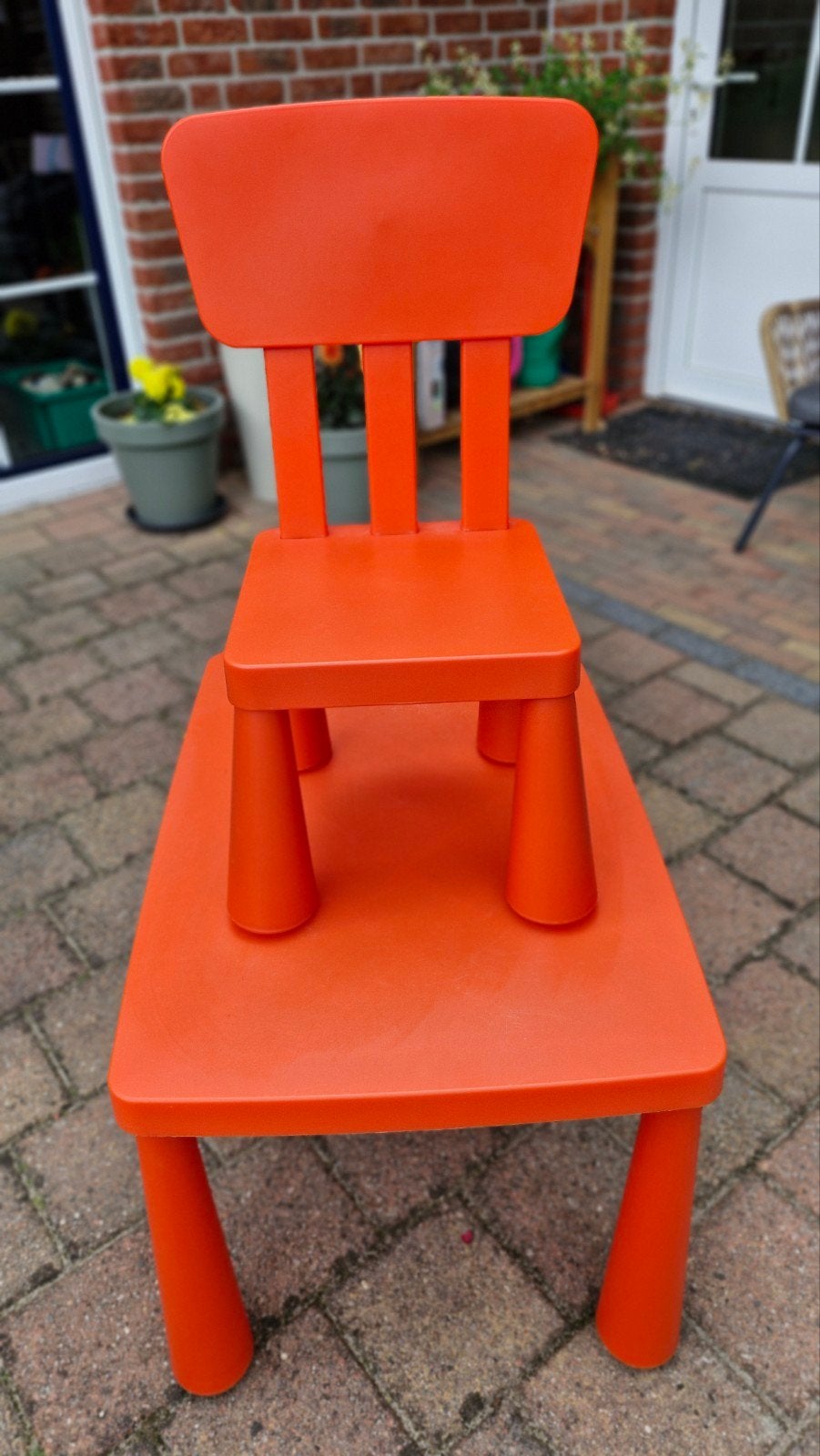 Stevige tafel en stoeltje op te halen, Ophalen of Verzenden, Zo goed als nieuw, Tafel(s) en Stoel(en)