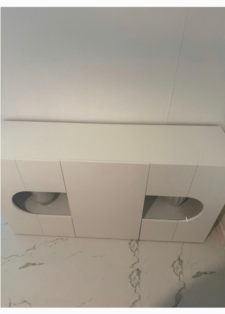 Hoogglans dressoir, Ophalen, Zo goed als nieuw, 25 tot 50 cm, 150 tot 200 cm