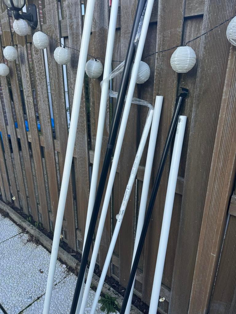 Ikea gordijnrail, Huis en Inrichting, Stoffering | Gordijnen en Lamellen, Minder dan 50 cm, Gebruikt, 200 cm of meer, Wit