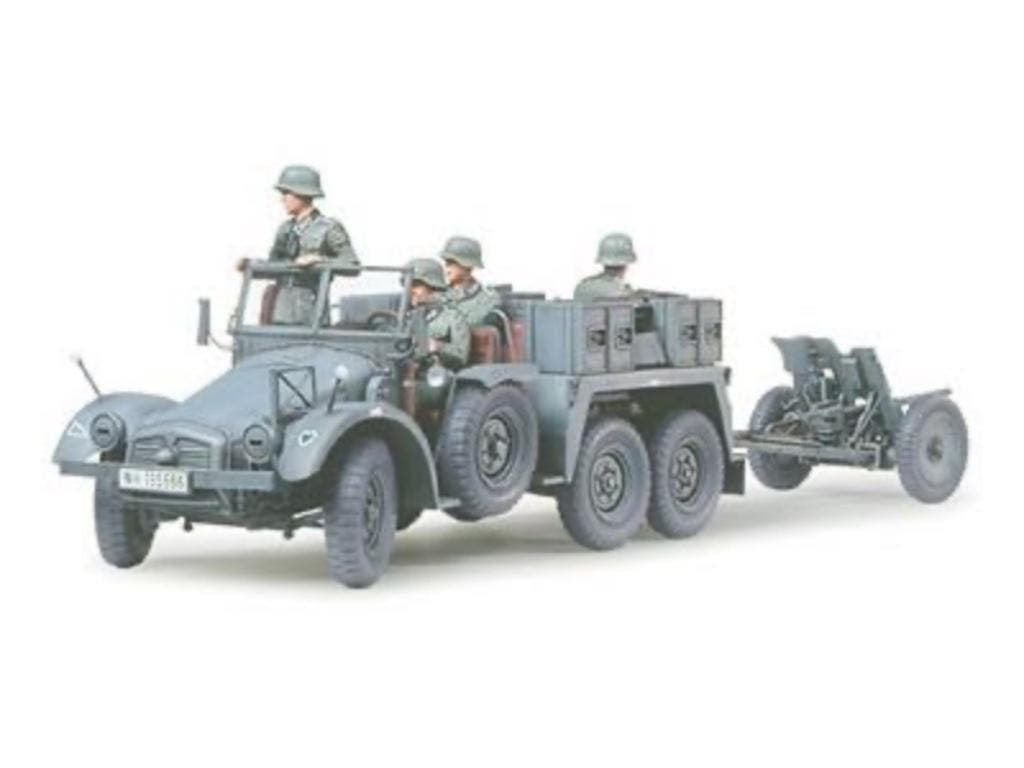 Tamiya	35259	Krupp Protze Kfz.69 w. 3.7cm Pak 1/35, Ophalen of Verzenden, Nieuw, 1:32 tot 1:50, Italeri
