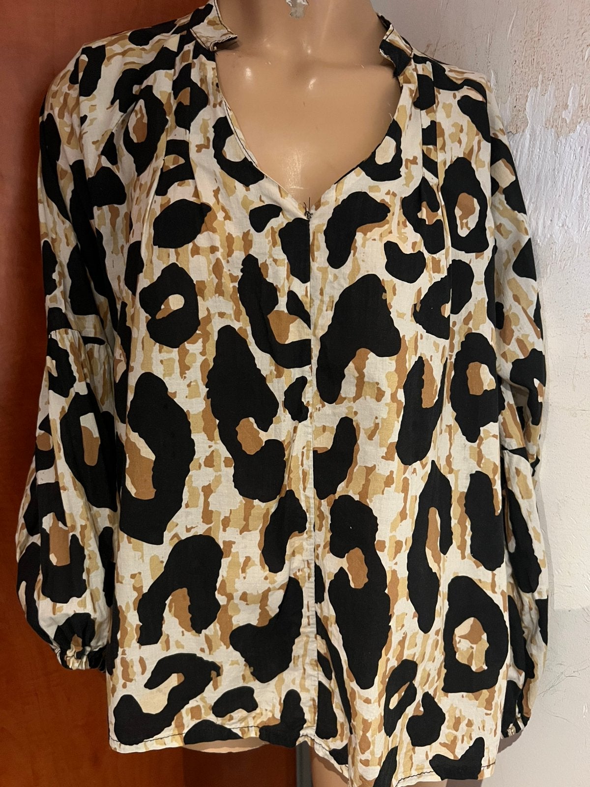 AZZURRO blouse maat L zgan, F, Beige, Maat 42/44 (L), Ophalen of Verzenden