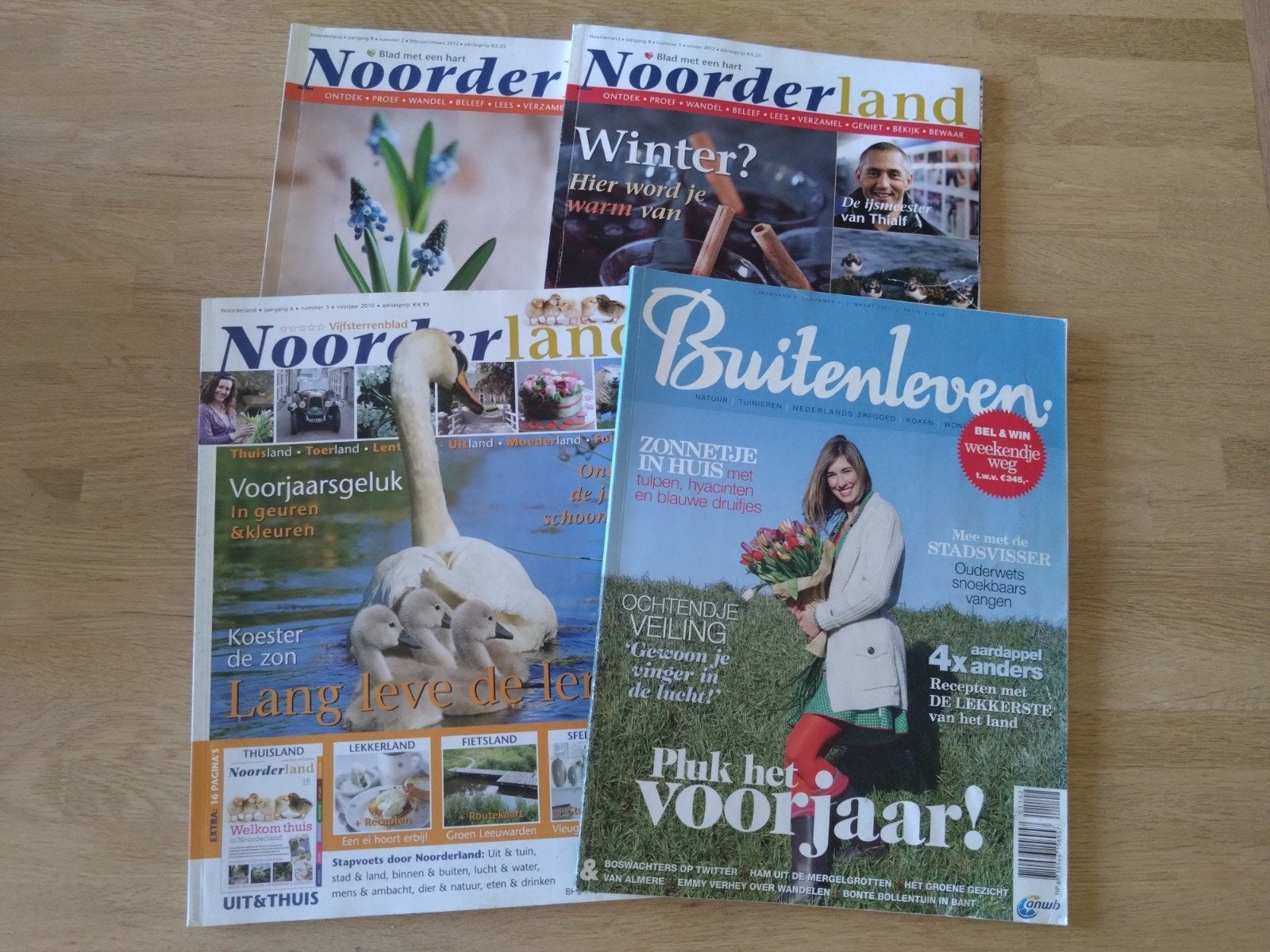 Noorderland en buitenleven tijdschriften 4 stuks., Ophalen of Verzenden, Gelezen
