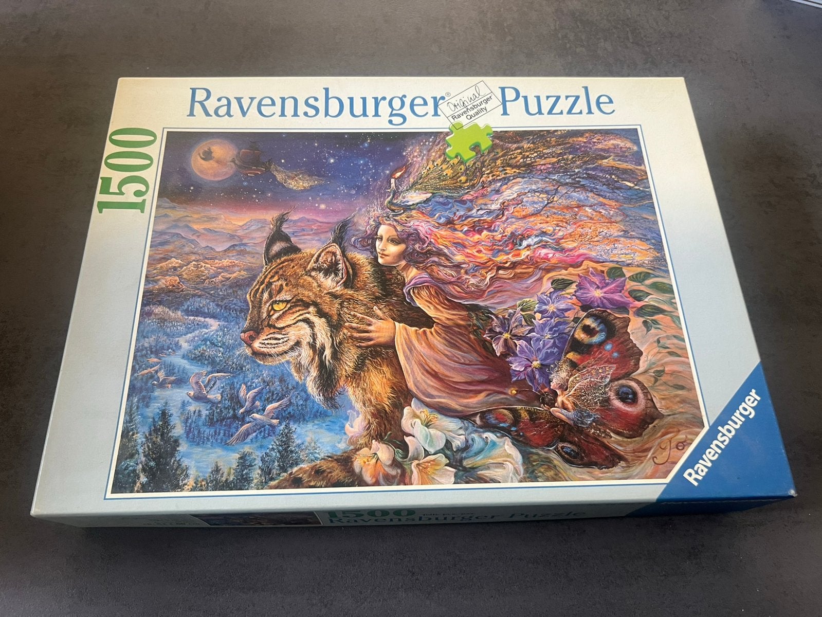 Ravensburger puzzel 1500 stukjes J. Wall Flight of the Lynx, Ophalen of Verzenden, 500 t/m 1500 stukjes, Zo goed als nieuw