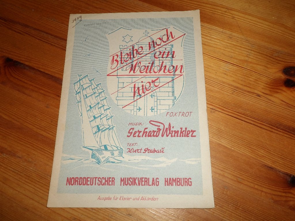 Bleib noch ein weilchen hier - winkler / riethmuller, Gebruikt, Gitaar, Ophalen of Verzenden, Artiest of Componist