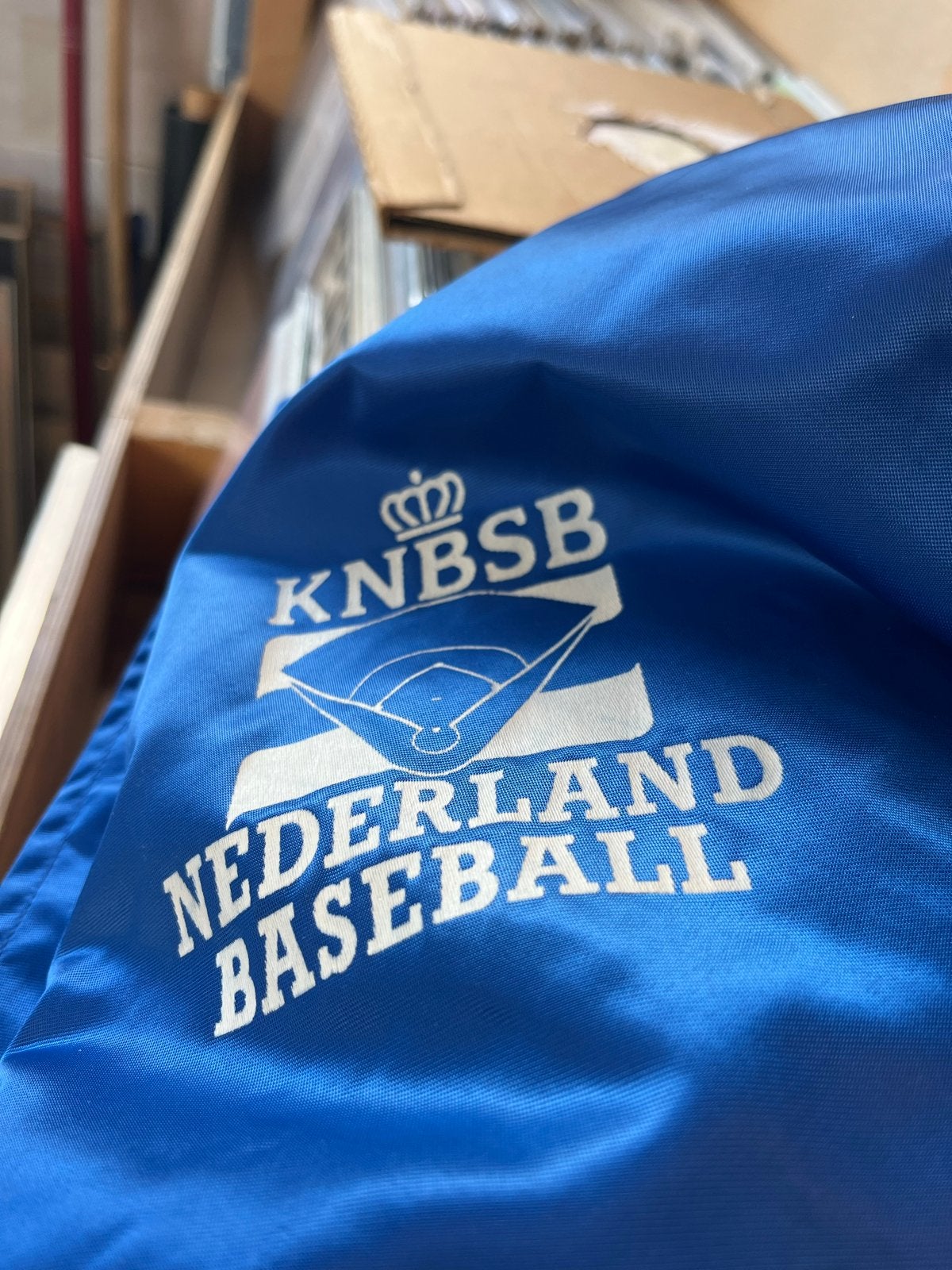 Vintage KNBBSB Nederland Baseball Champion Jas Maat XL, Ophalen of Verzenden, Zo goed als nieuw, Overige typen
